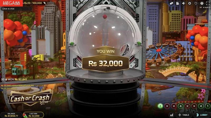 Paano Play MEGA88 Cash Or Crash Live Casino Game